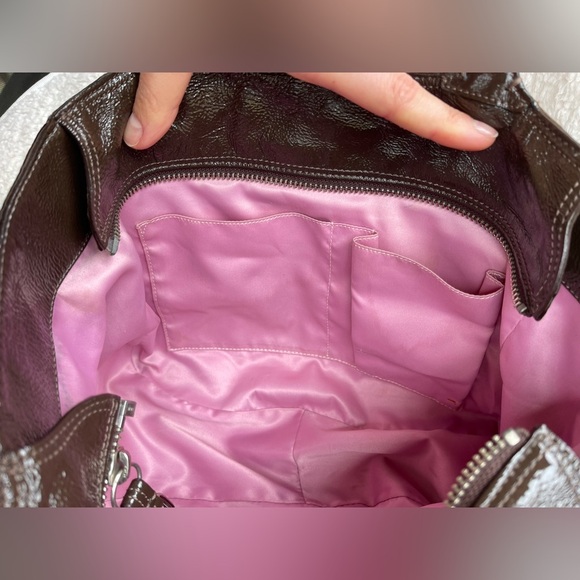 Vintage Design Coach Madison Geometric brown bag Nr.14133 - Picture 10 of 13